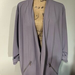 Lavendar 3/4 length sleeve Blazer